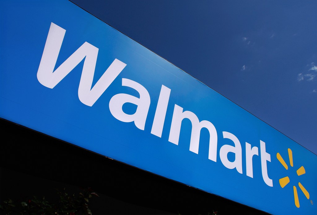 A stock photo of the Walmart logo.