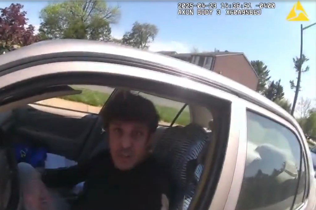 Fairfax County Police body camera captured Jamal Wali at a traffic stop moments before he opened fire on April 23, 2025.