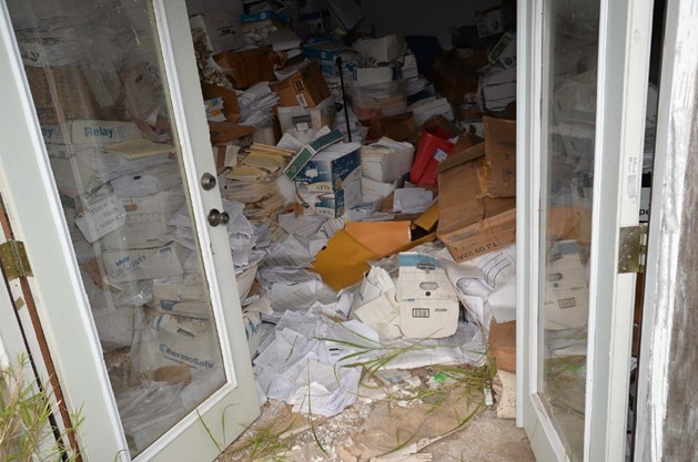 The records storage of Zamora-Quezada's office after his arrest.