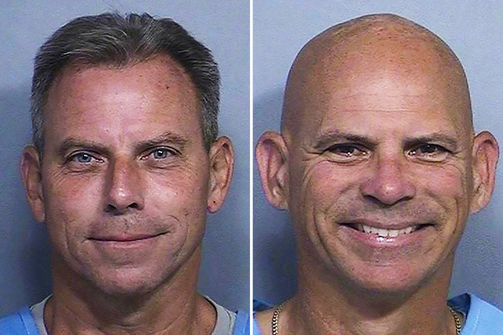 Erik and Lyle Menendez in updated booking photos released by the California Department of Corrections. 