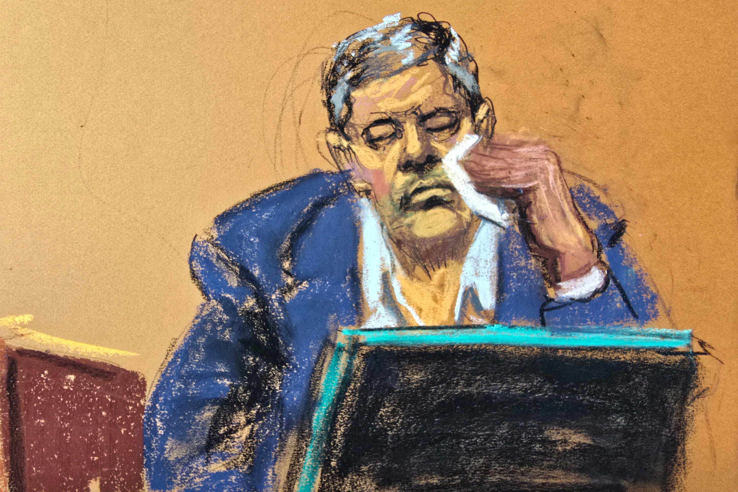 A court sketch shows Sean