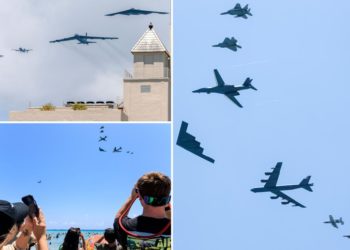 Historic ‘Freedom Flyover’ airshow includes nearly every Air Force fighter and bomber jet