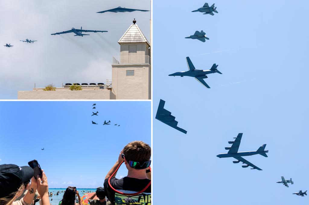 Historic ‘Freedom Flyover’ airshow includes nearly every Air Force fighter and bomber jet