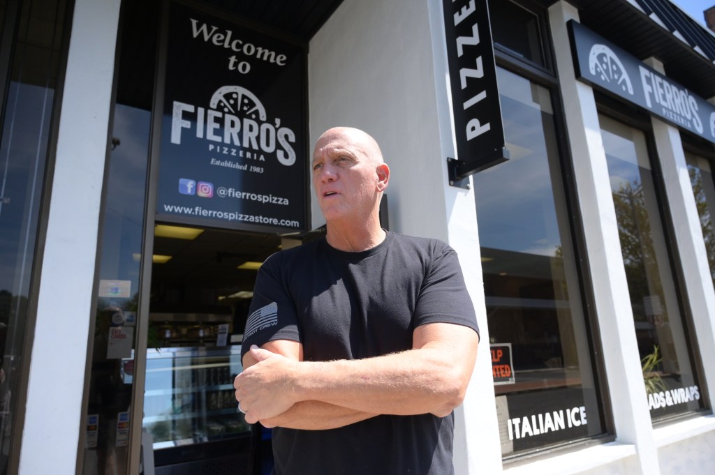 John Fierro owner of Fierro's Pizza in East Hampton 