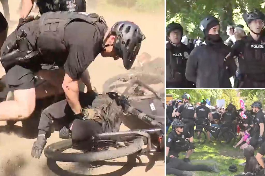 23 arrested at rowdy counter-protest against ‘fascist family values’ ahead of conservative Christian rally in Seattle