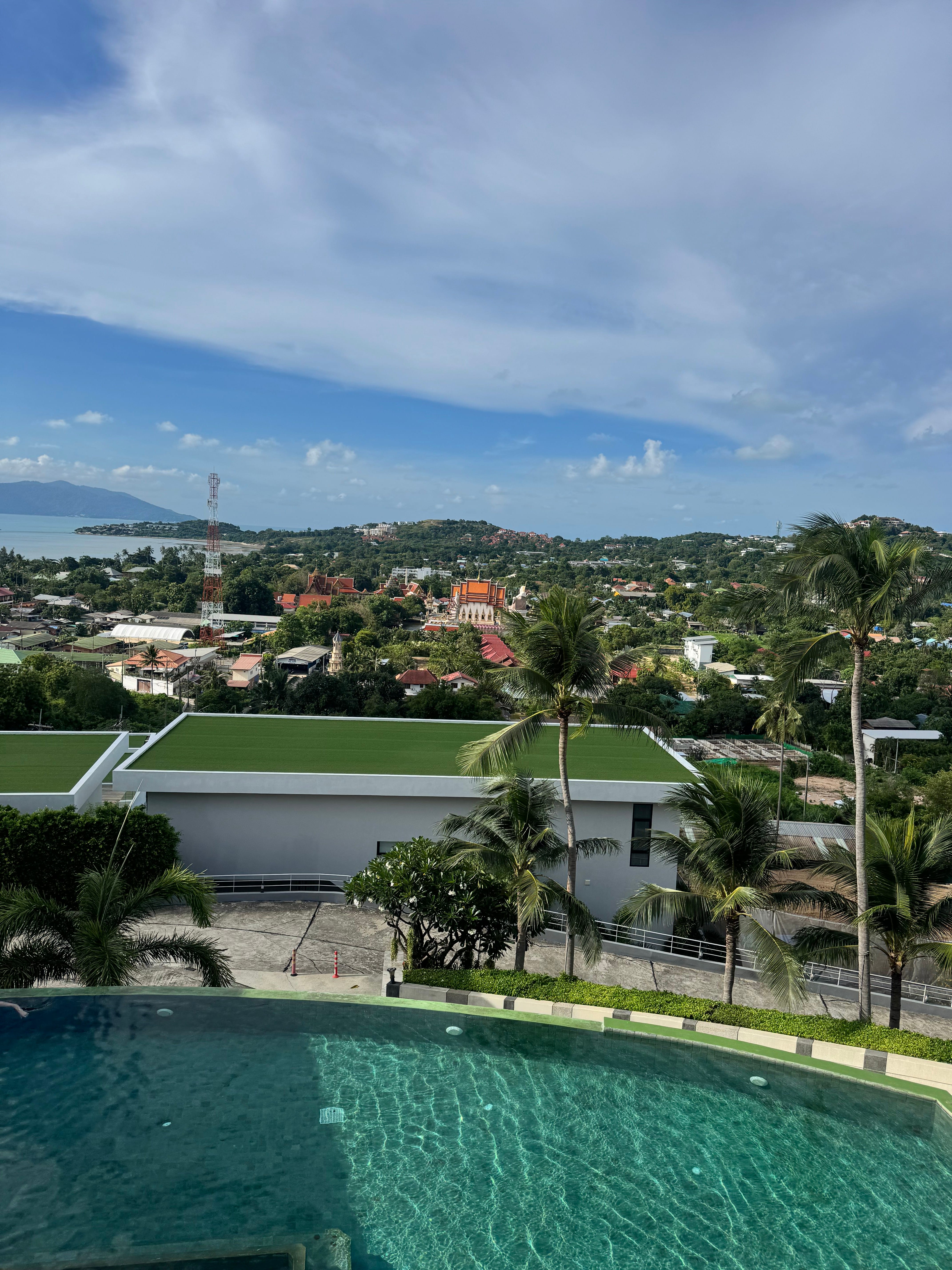 The view from a condo on a hill in Koh Samui, Thailand.