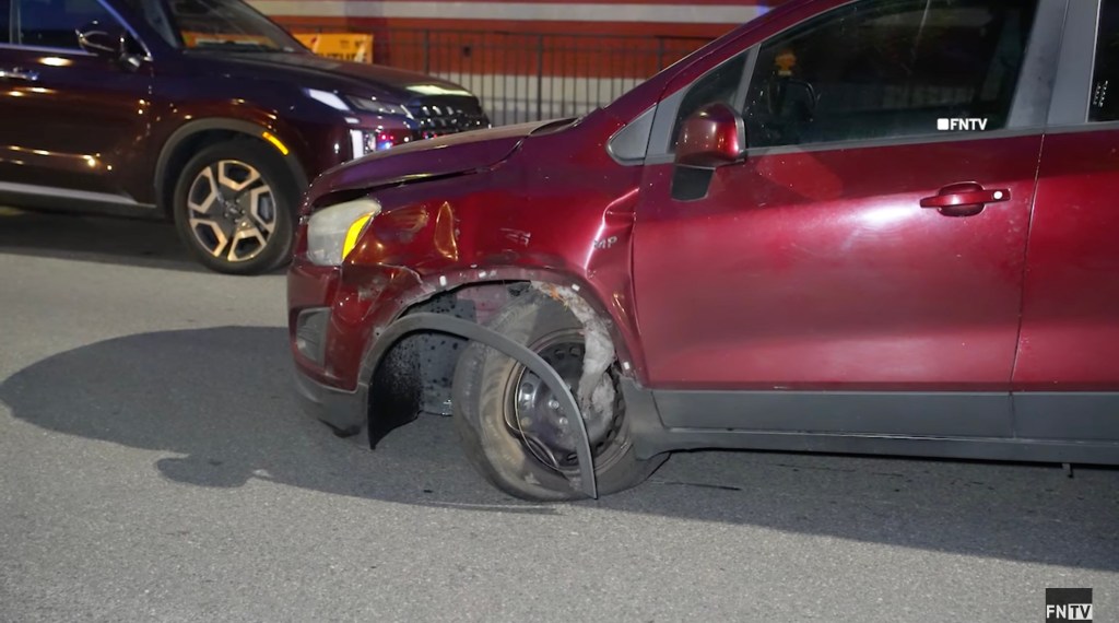 Cisuni was struck from behind by the driver of the 2016 Chevy Trax when she got out of her car following a fender bender.