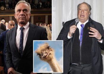 RFK Jr. teams up to ‘save the ostriches’ with NYC’s own animal-loving billionaire John Catsimatidis
