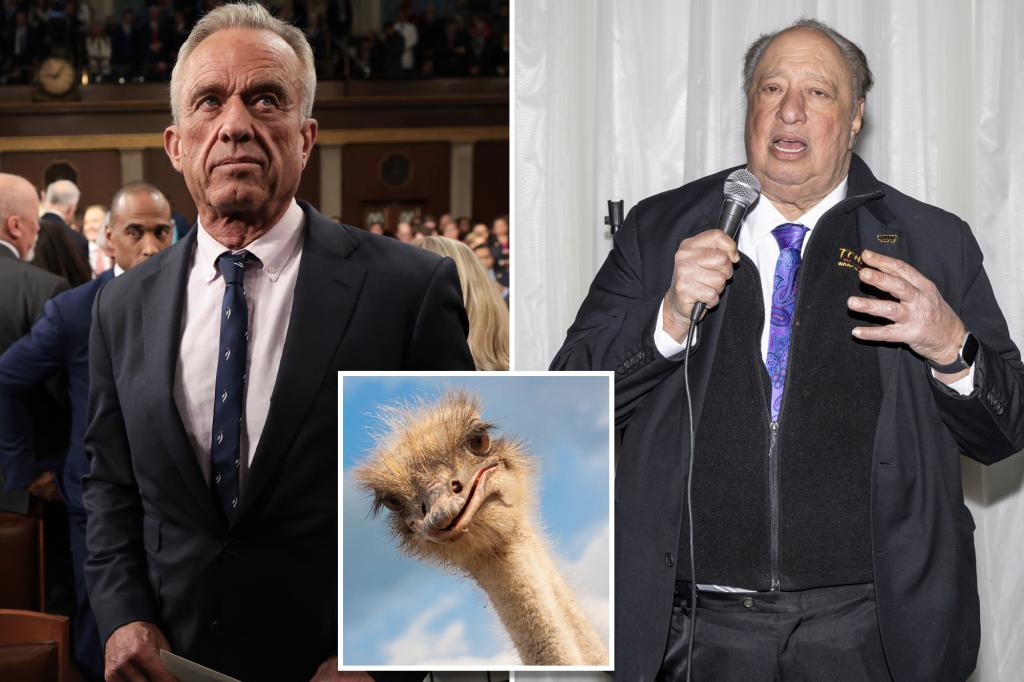 RFK Jr. teams up to ‘save the ostriches’ with NYC’s own animal-loving billionaire John Catsimatidis