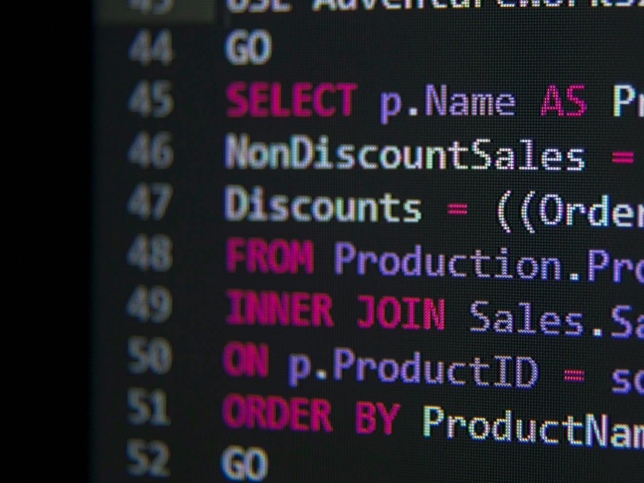 SQL code