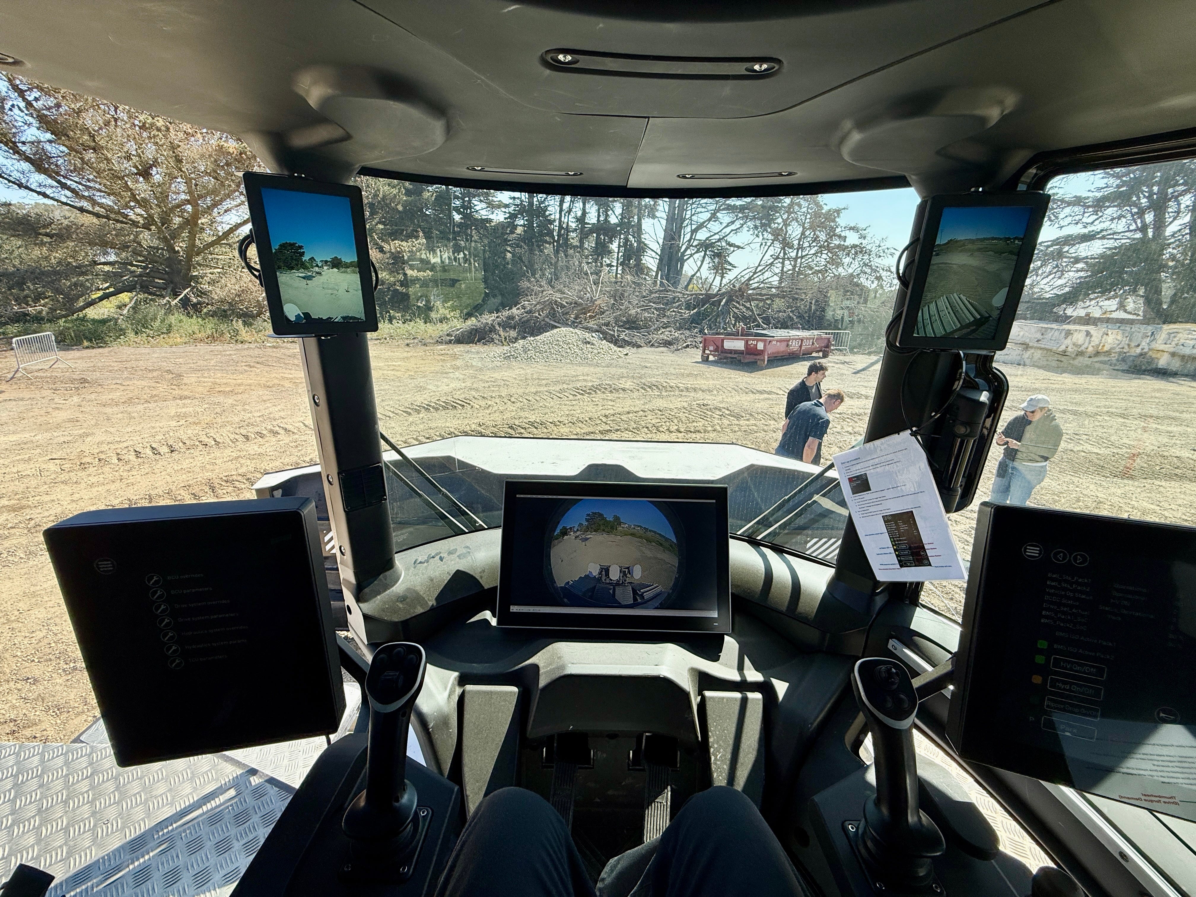 Inside the Moonlander bulldozer