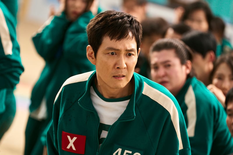 Lee Jung-jae as Seong Gi-hun in Squid Game.