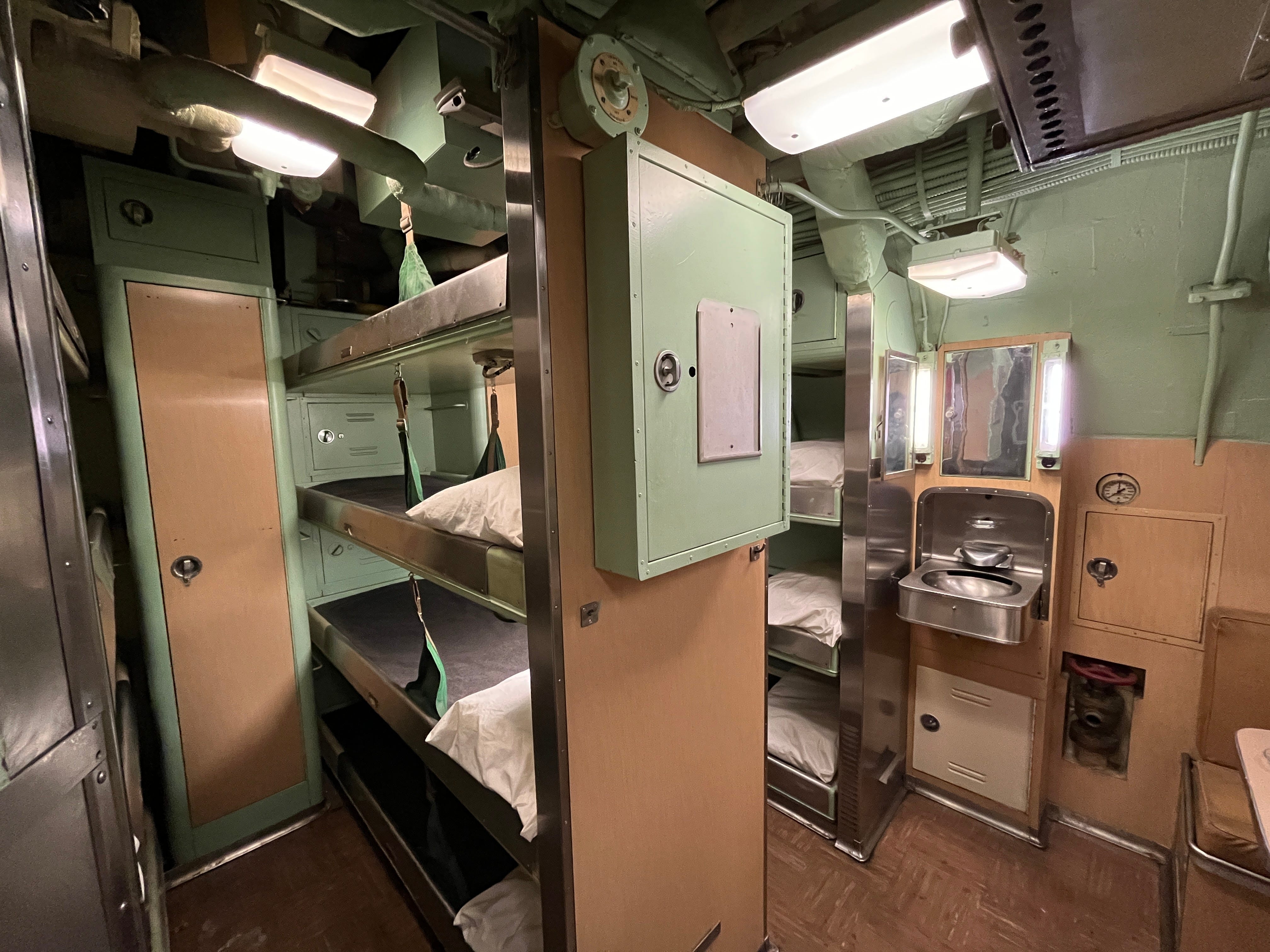 The chief petty officer quarters aboard the USS Growler.