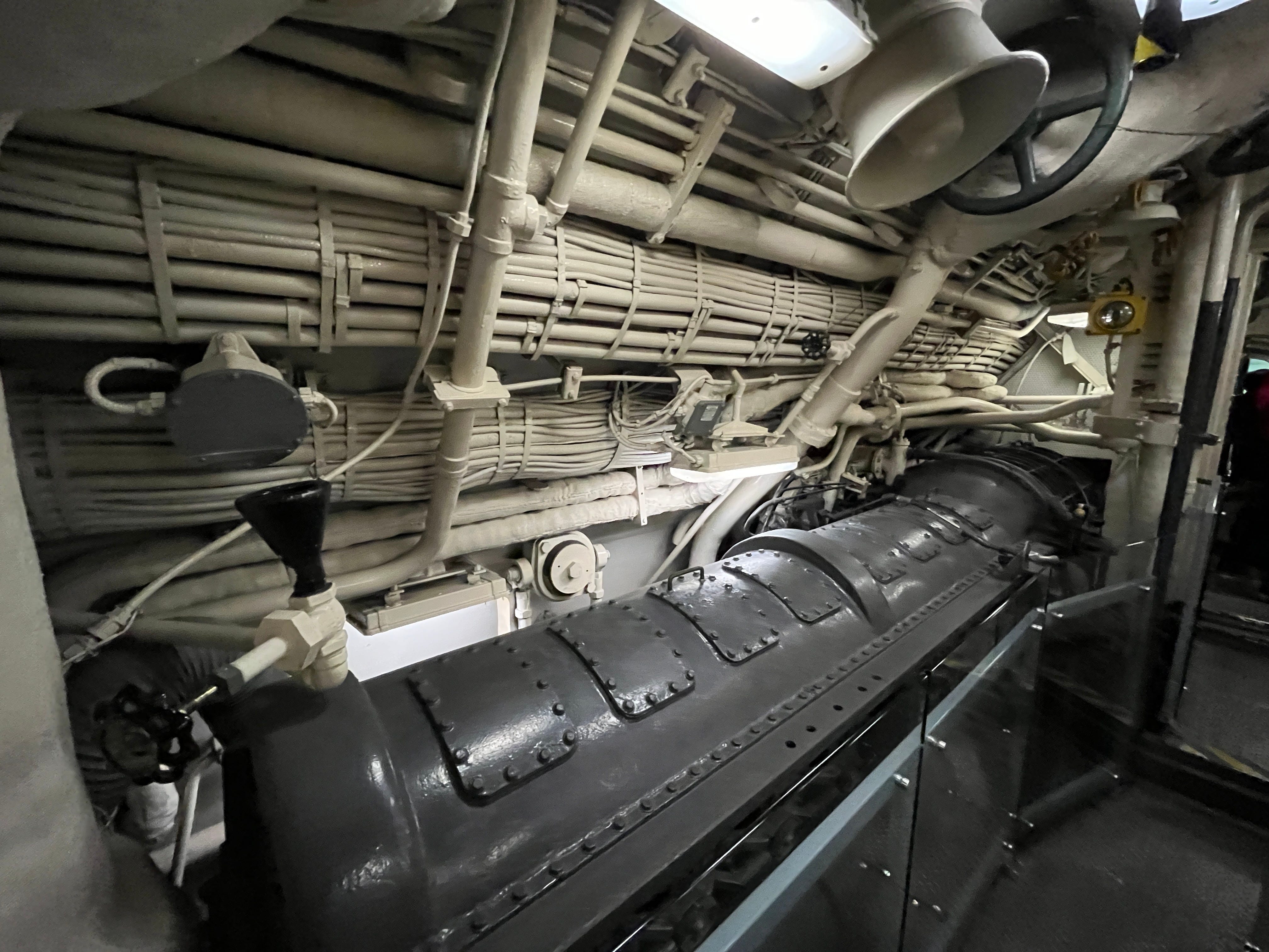 The engine room on the USS Growler.