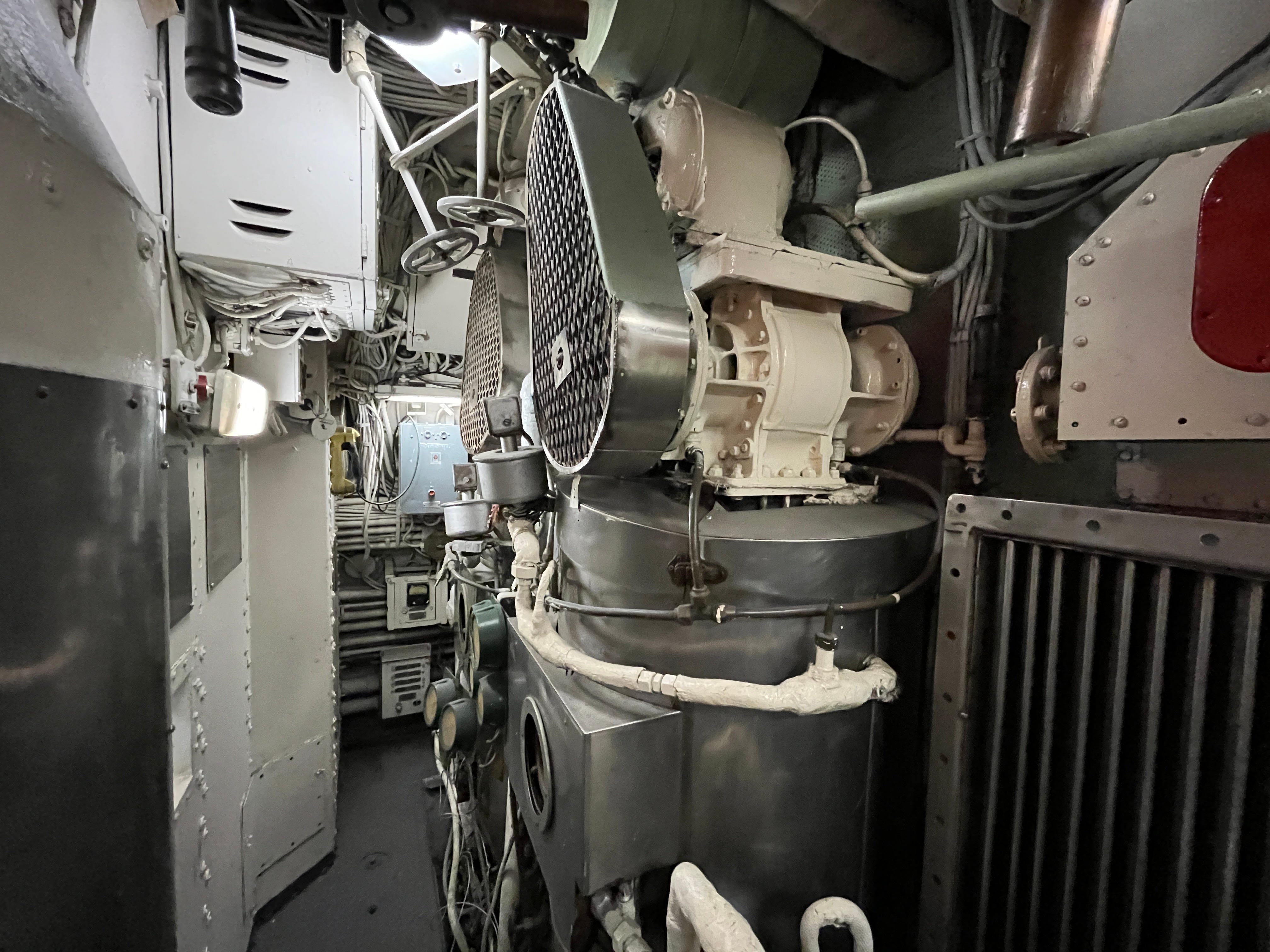 Distillers on the USS Growler.