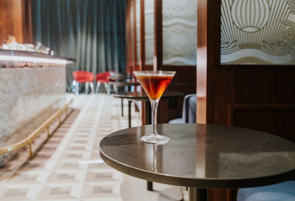 The Centurion Lounge AND 1850 Speakeasy bar located in Terminal 4 at New York-JFK