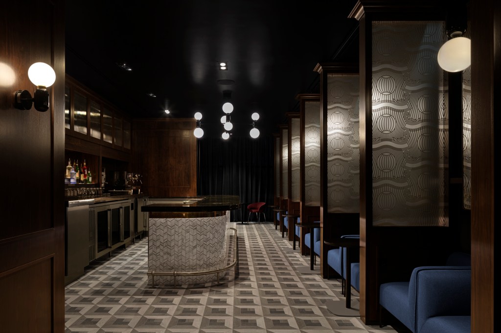 The Centurion Lounge AND 1850 Speakeasy bar located in Terminal 4 at New York-JFK