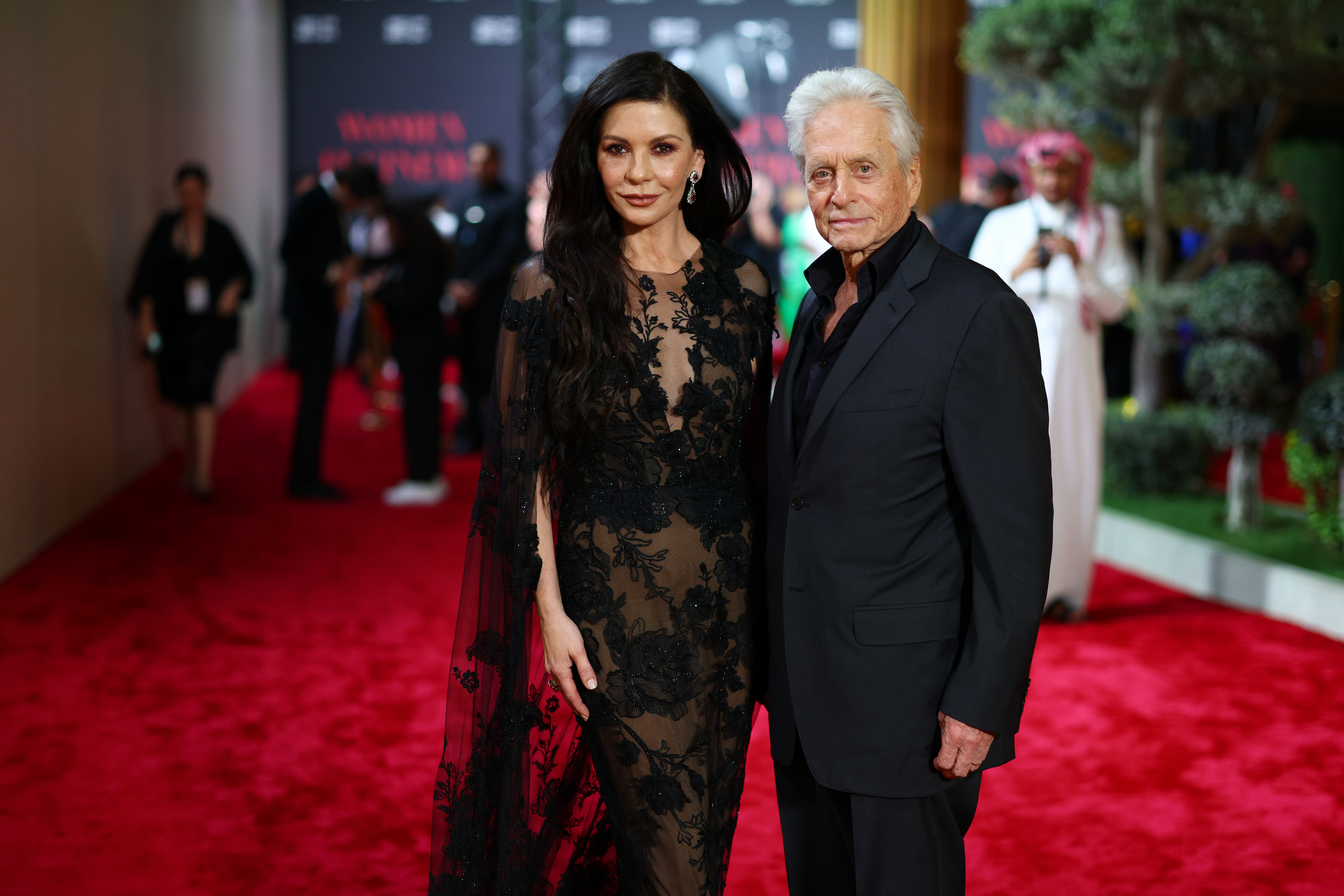 Catherine Zeta-Jones and Michael Douglas.