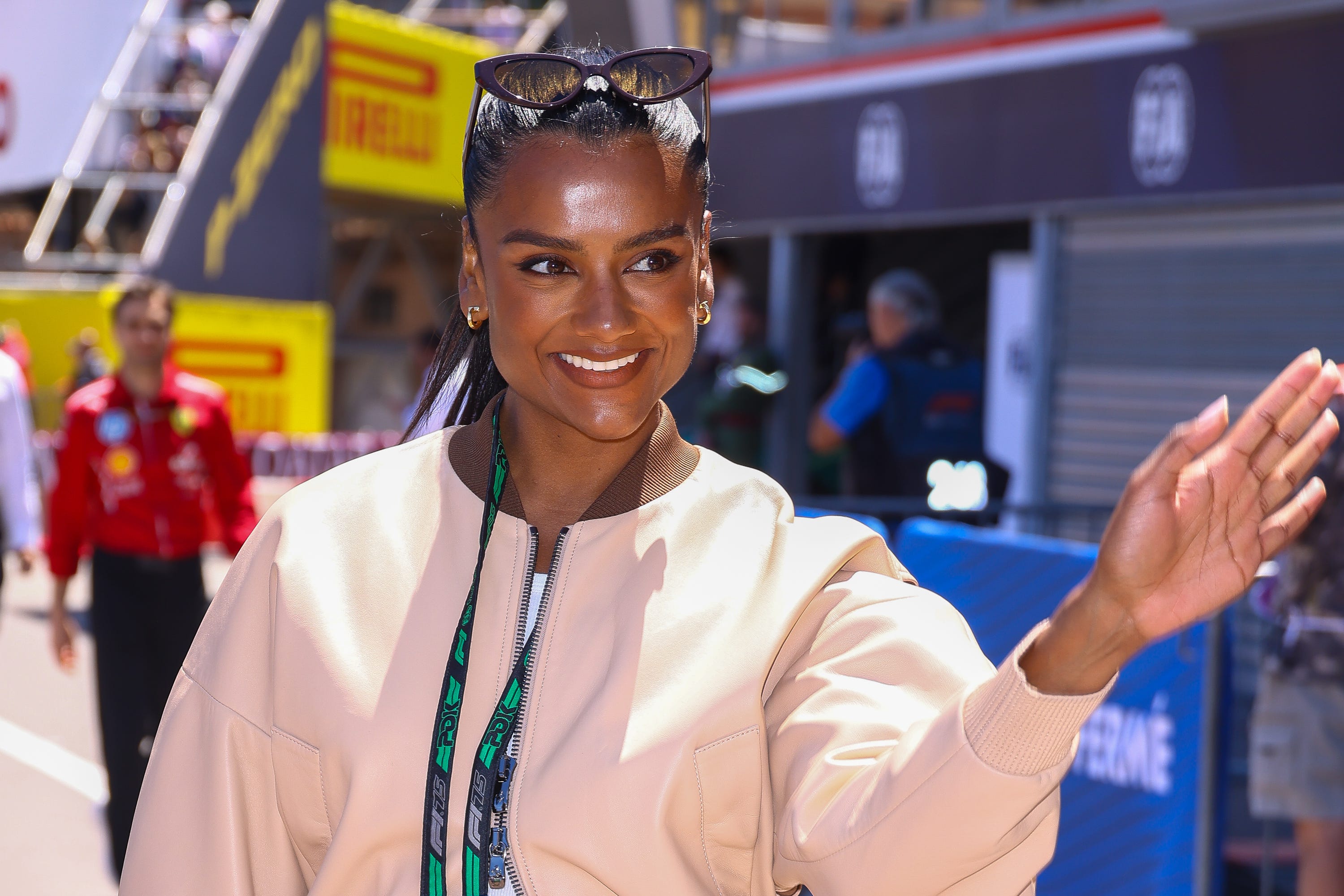 Simone Ashley at the F1 Grand Prix of Monaco on May 25, 2025, in Monte-Carlo, Monaco.