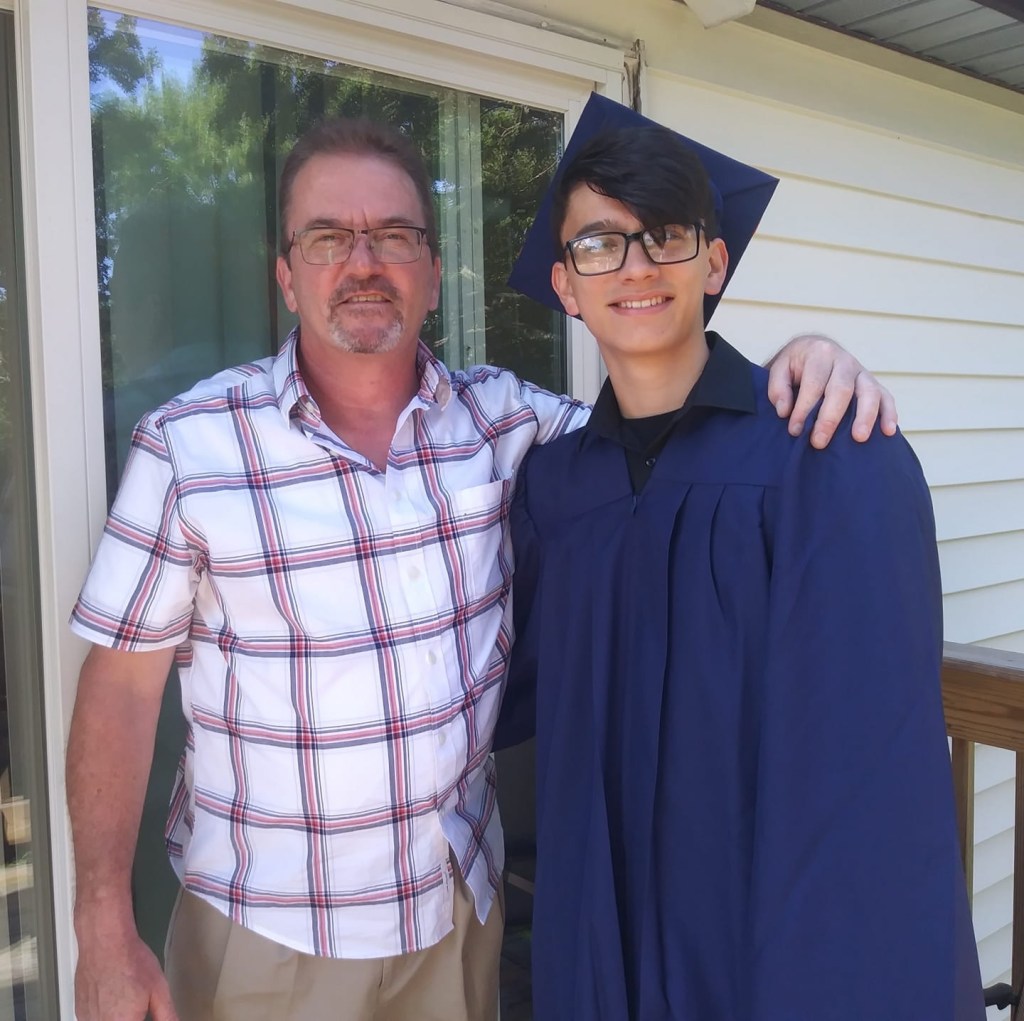 Joseph Zoll with his son Matthew 