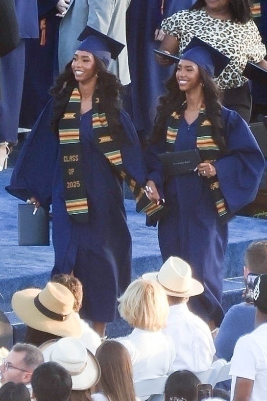 James and D'Lila Star Combs at their high school graduation.