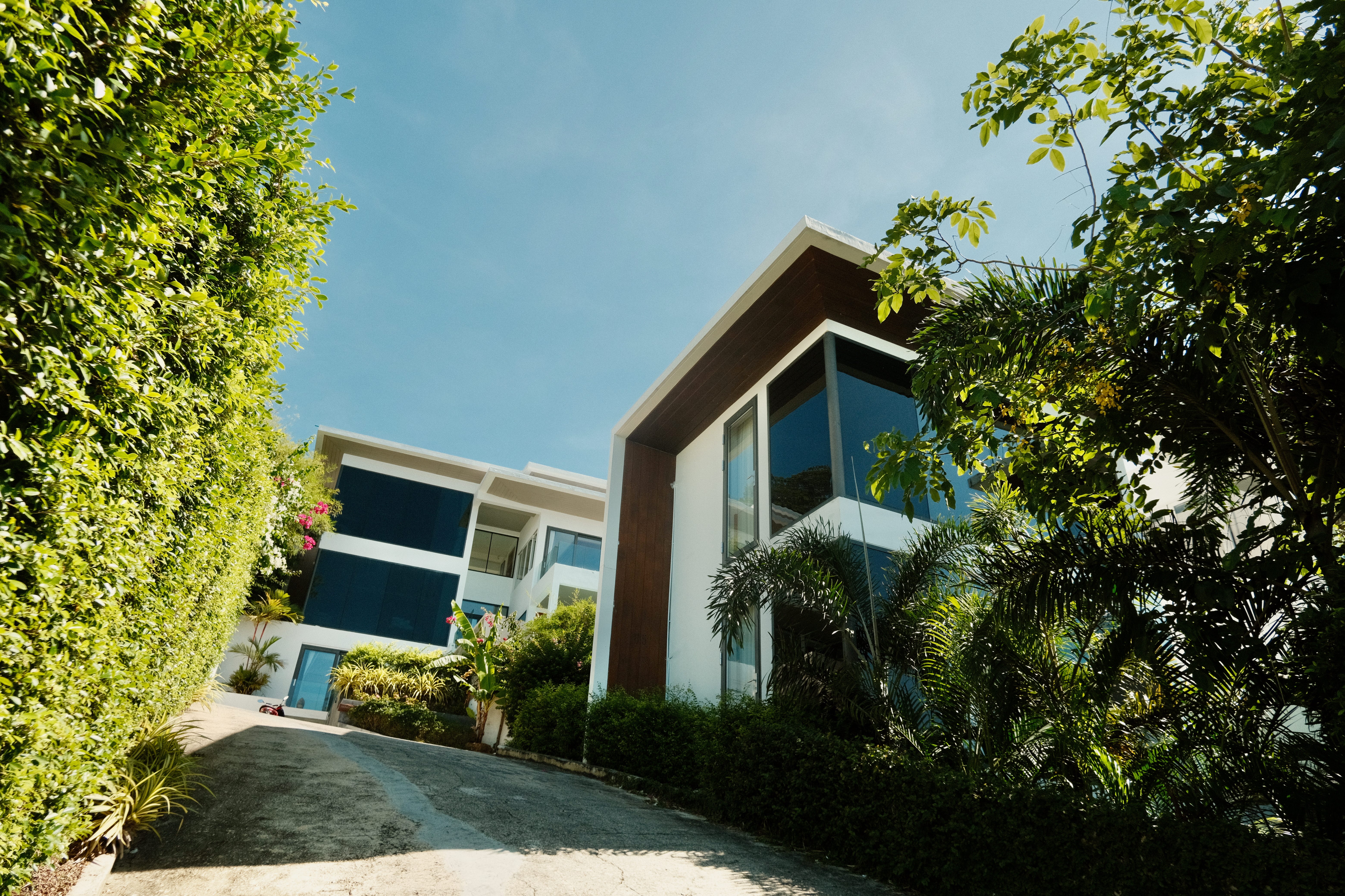 The exterior of the villa in Koh Samui, Thailand.