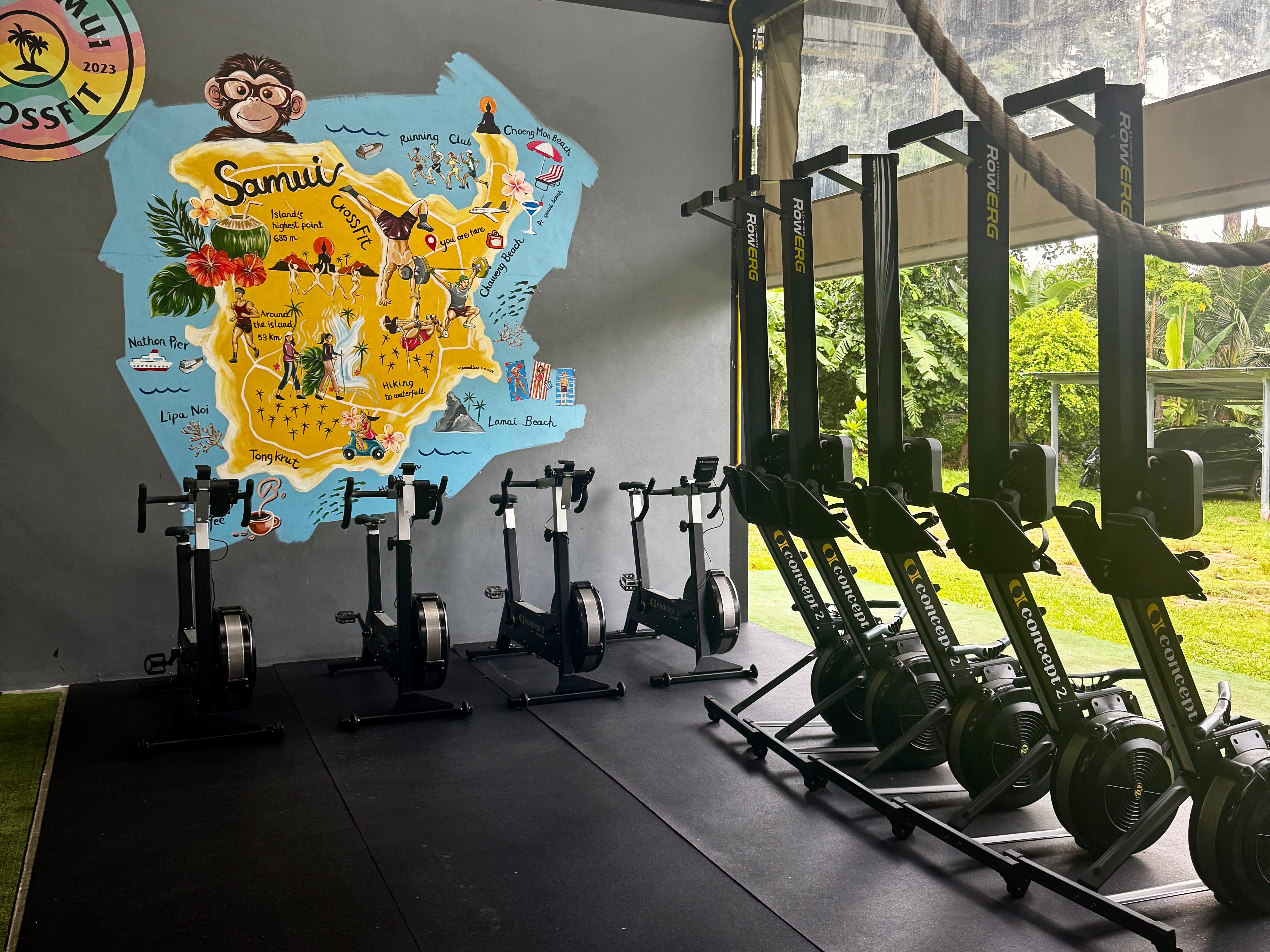 A gym in Koh Samui, Thailand.