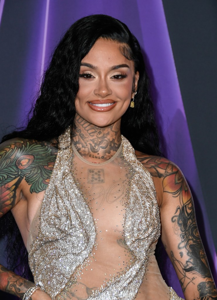 Kehlani Parrish arriving at the 2025 American Music Awards in Las Vegas, Nevada