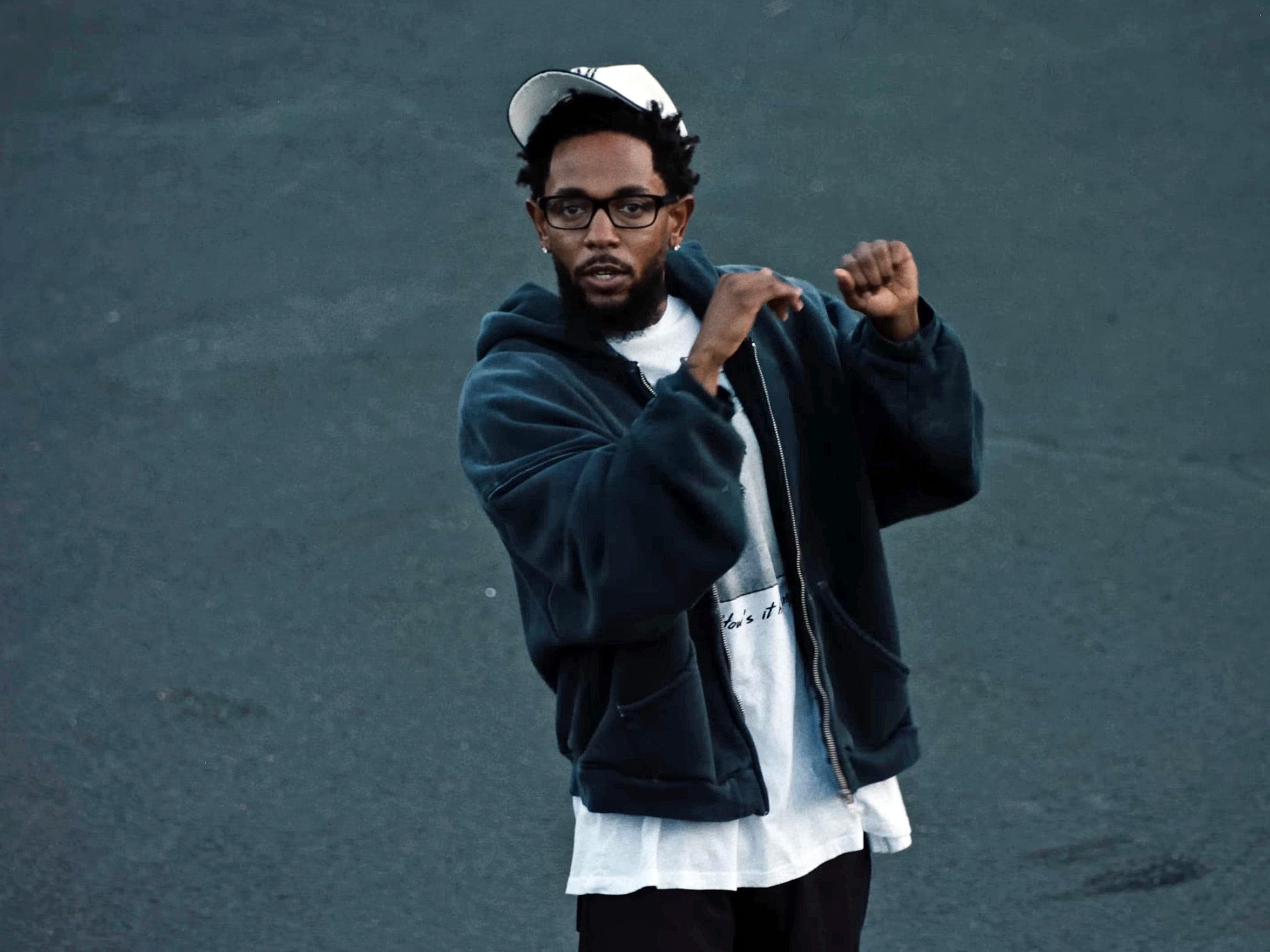 Kendrick Lamar in the music video for "Not Like Us."