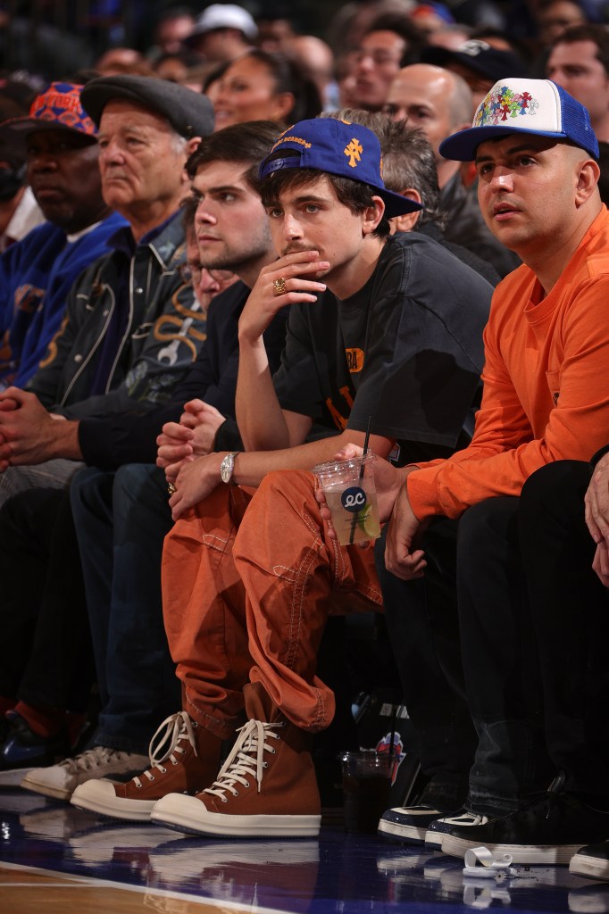 Timothée Chalamet May 23 courtside