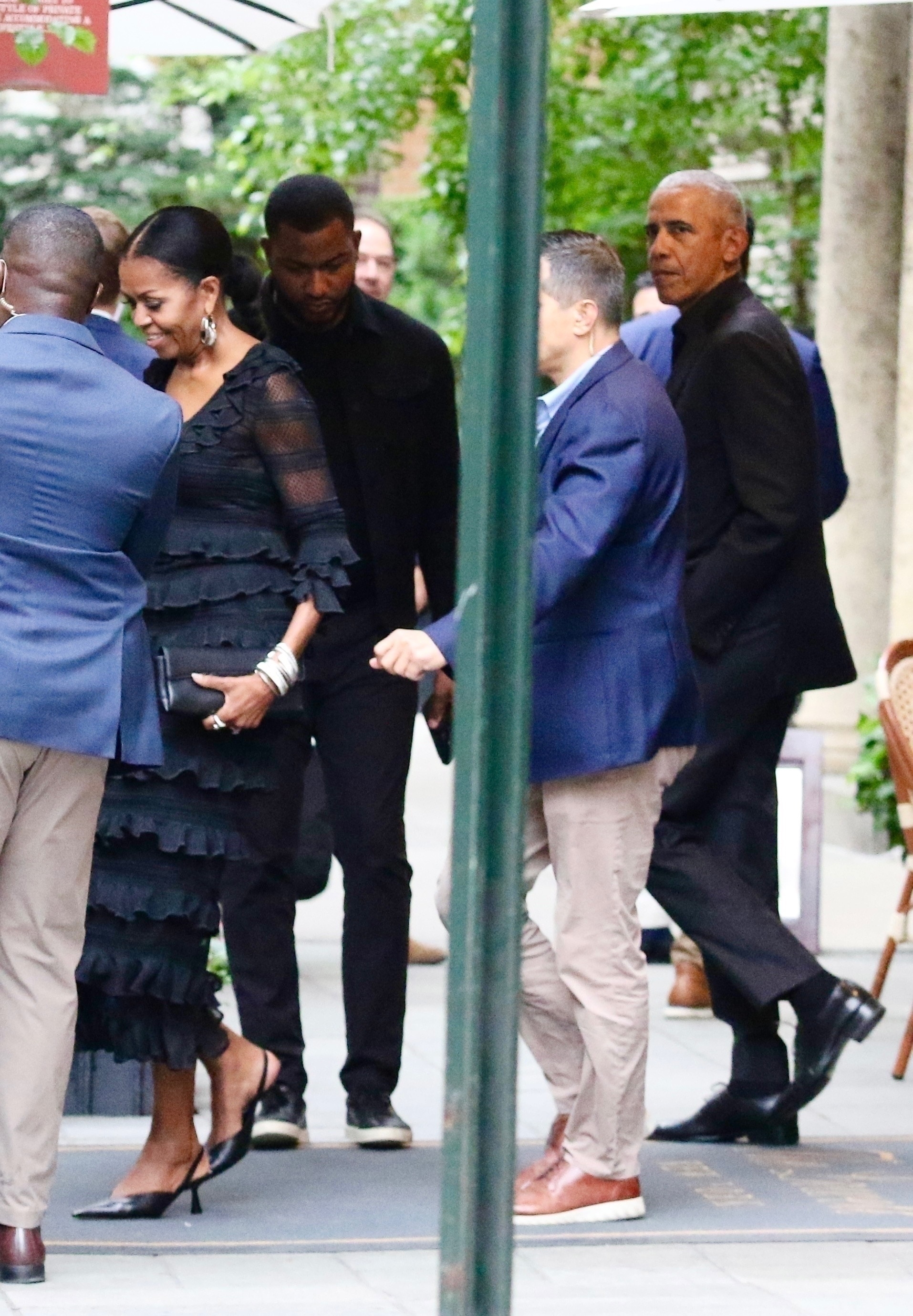 Michelle Obama and Barack Obama in NYC Tuesday