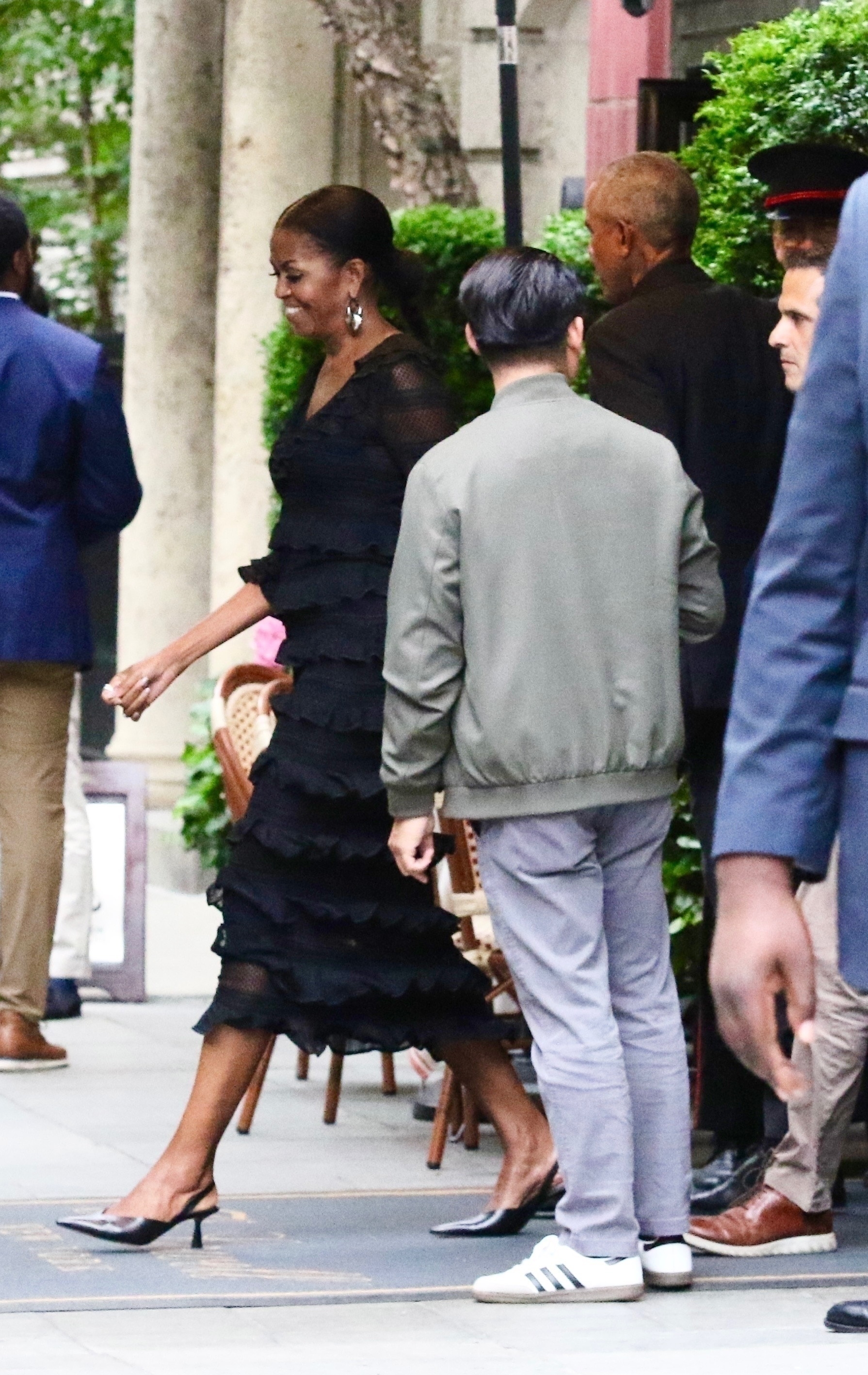 Michelle Obama and Barack Obama in NYC Tuesday