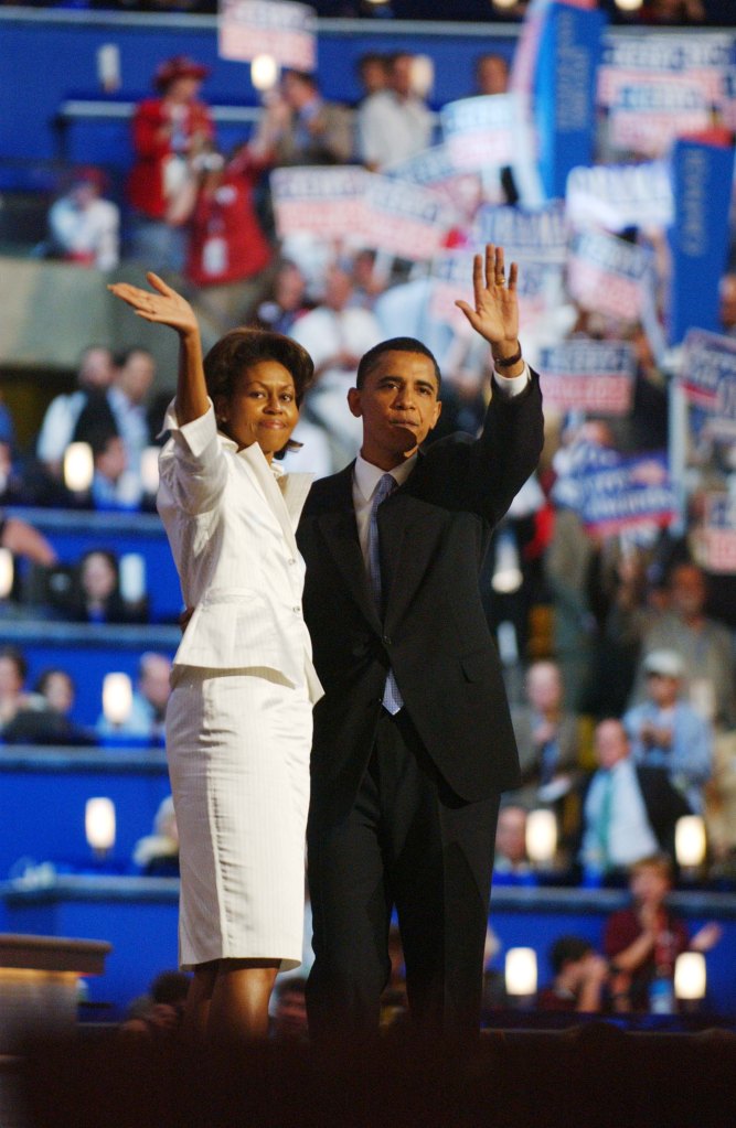 Michelle Obama and Barack Obama