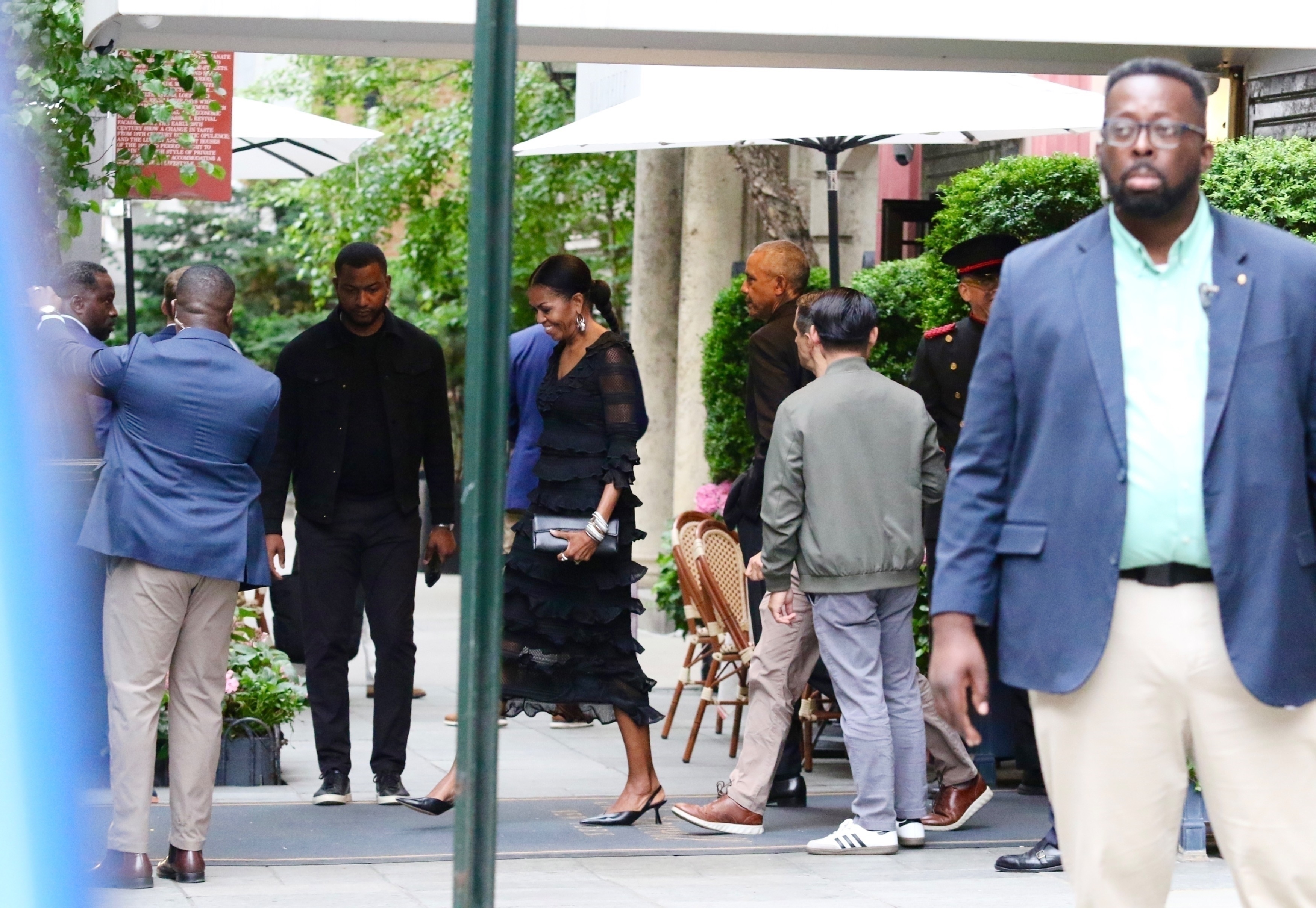 Michelle Obama and Barack Obama in NYC Tuesday