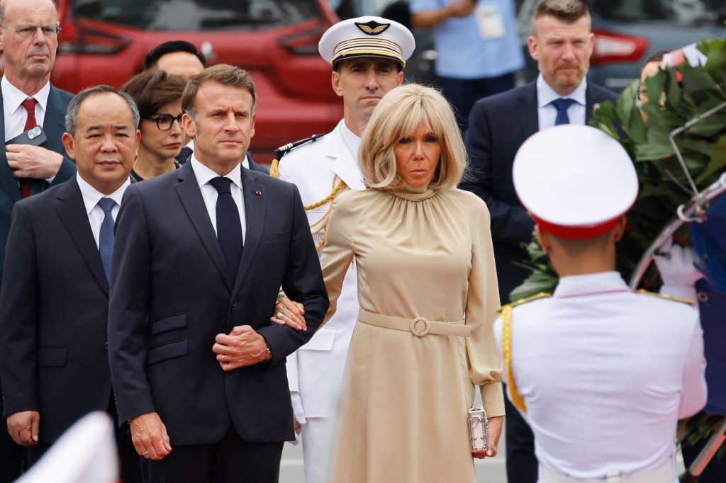 Emmanuel Macron and Brigitte Macron May 26. 