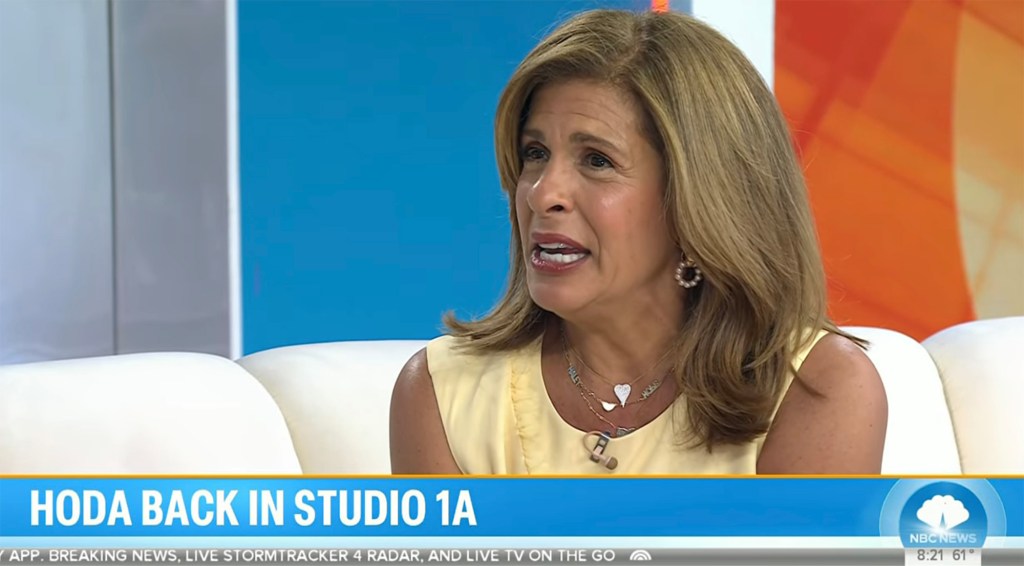 Hoda Kotb on Wednesday's episode of the 