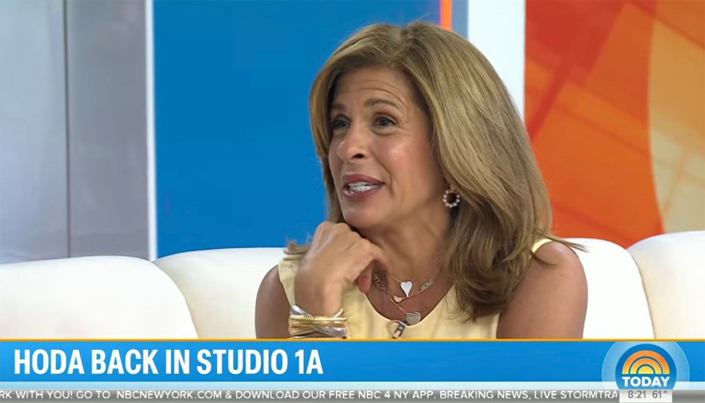 Hoda Kotb on Wednesday's episode of the 