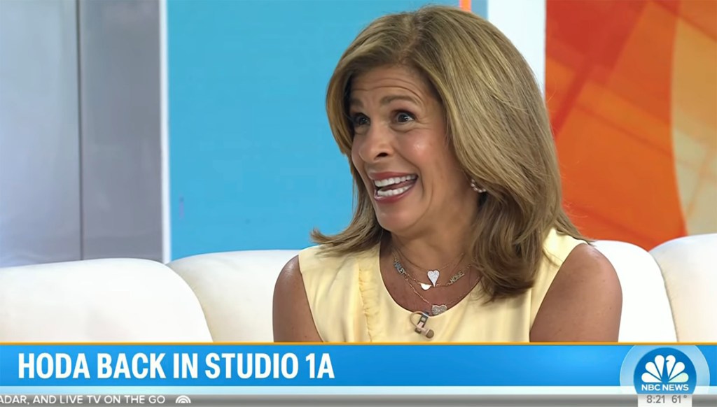 Hoda Kotb on Wednesday's episode of the 