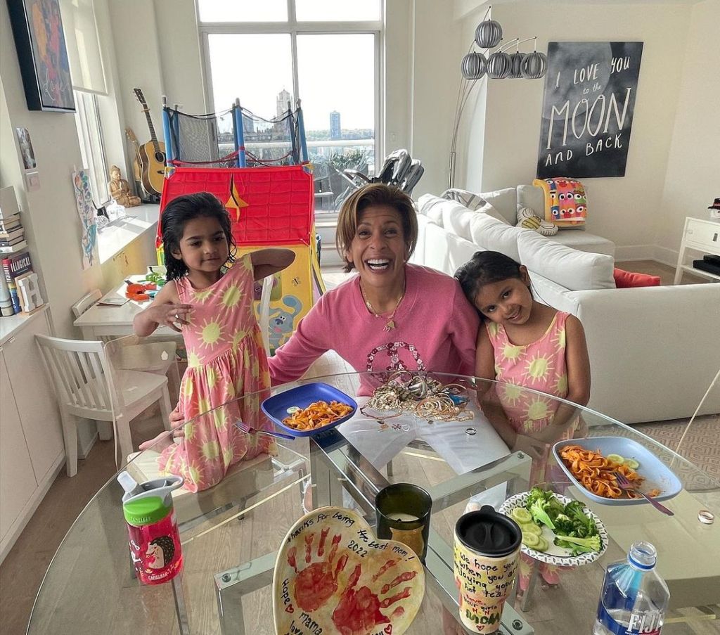 Hoda Kotb with her daughters Haley and Hope.