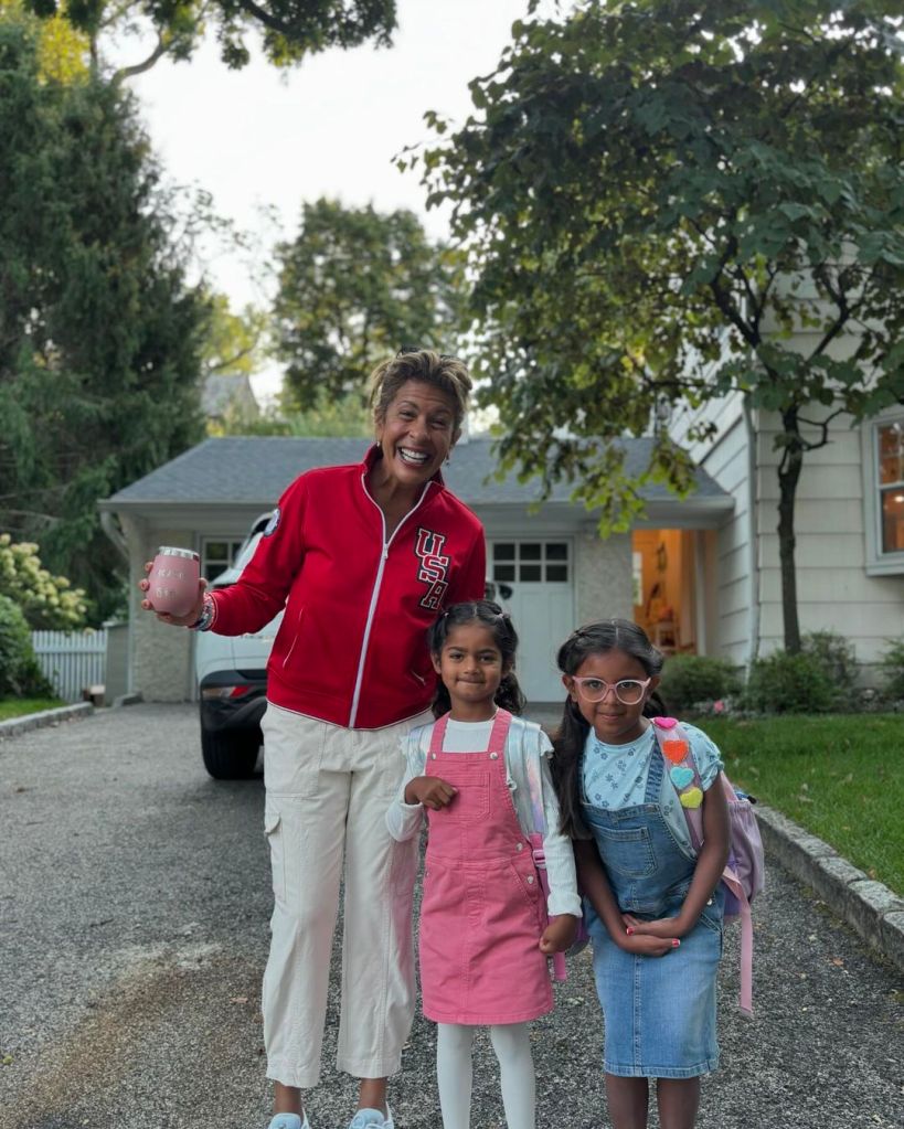 Hoda Kotb with her daughters Haley and Hope.