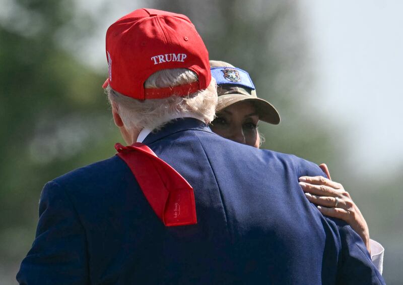 Michigan Governor Gretchen Whitmer took heat for how she greeted President Trump at Selfridge Air National Guard Base in Warren, Michigan, on April 29, 2025, but polling shows voters approve of her approach.