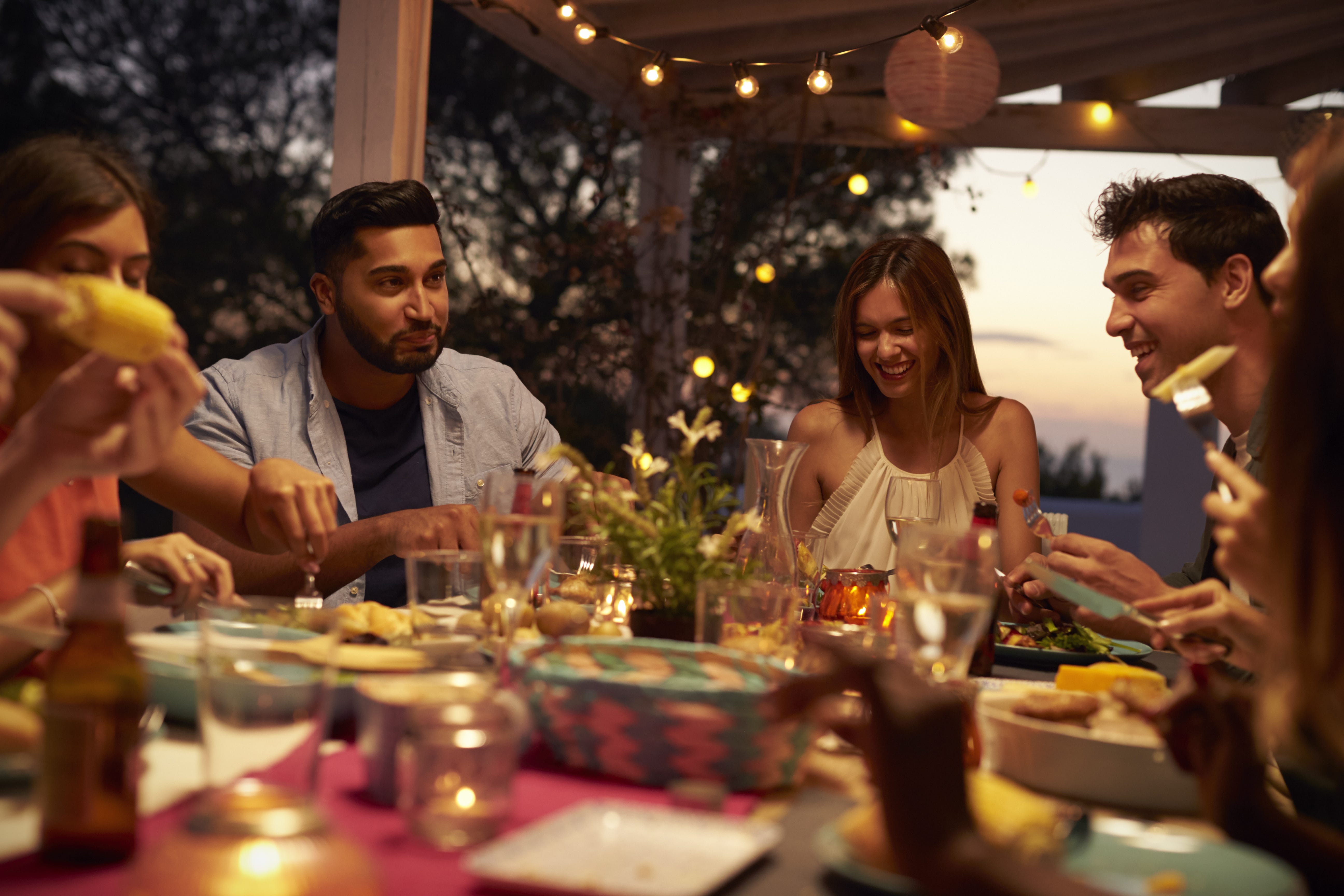 guests at a dinner party