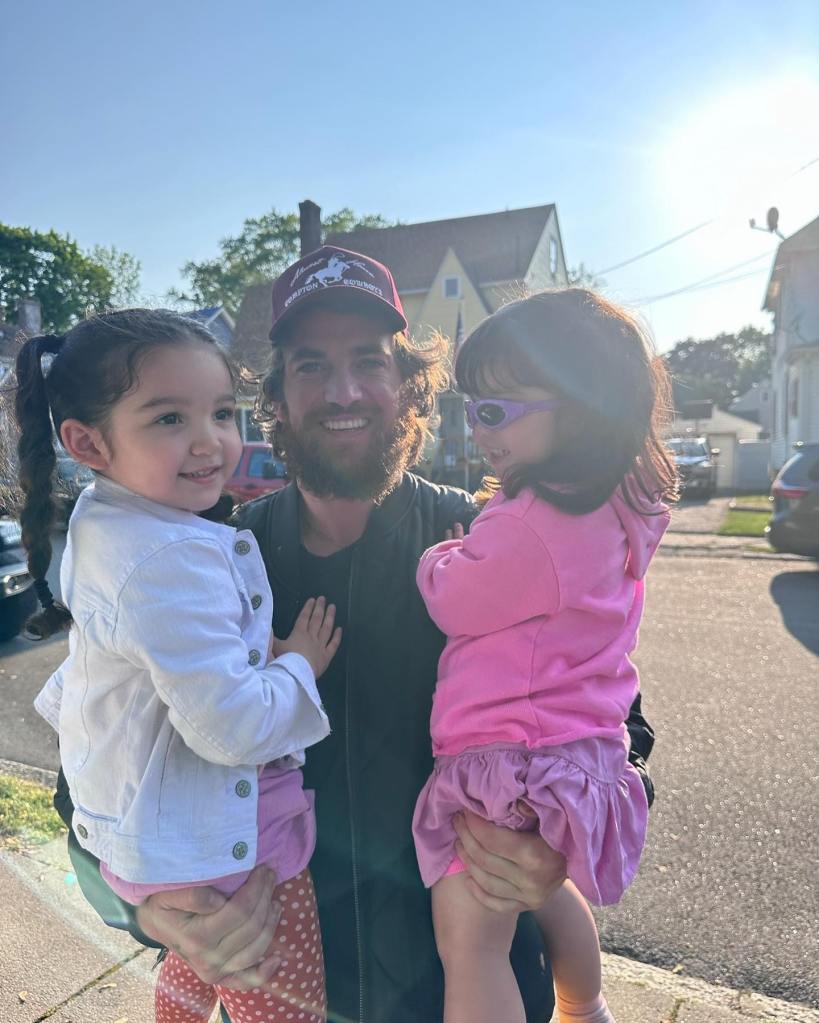 Alex Fine and daughters via Instagram in 2024