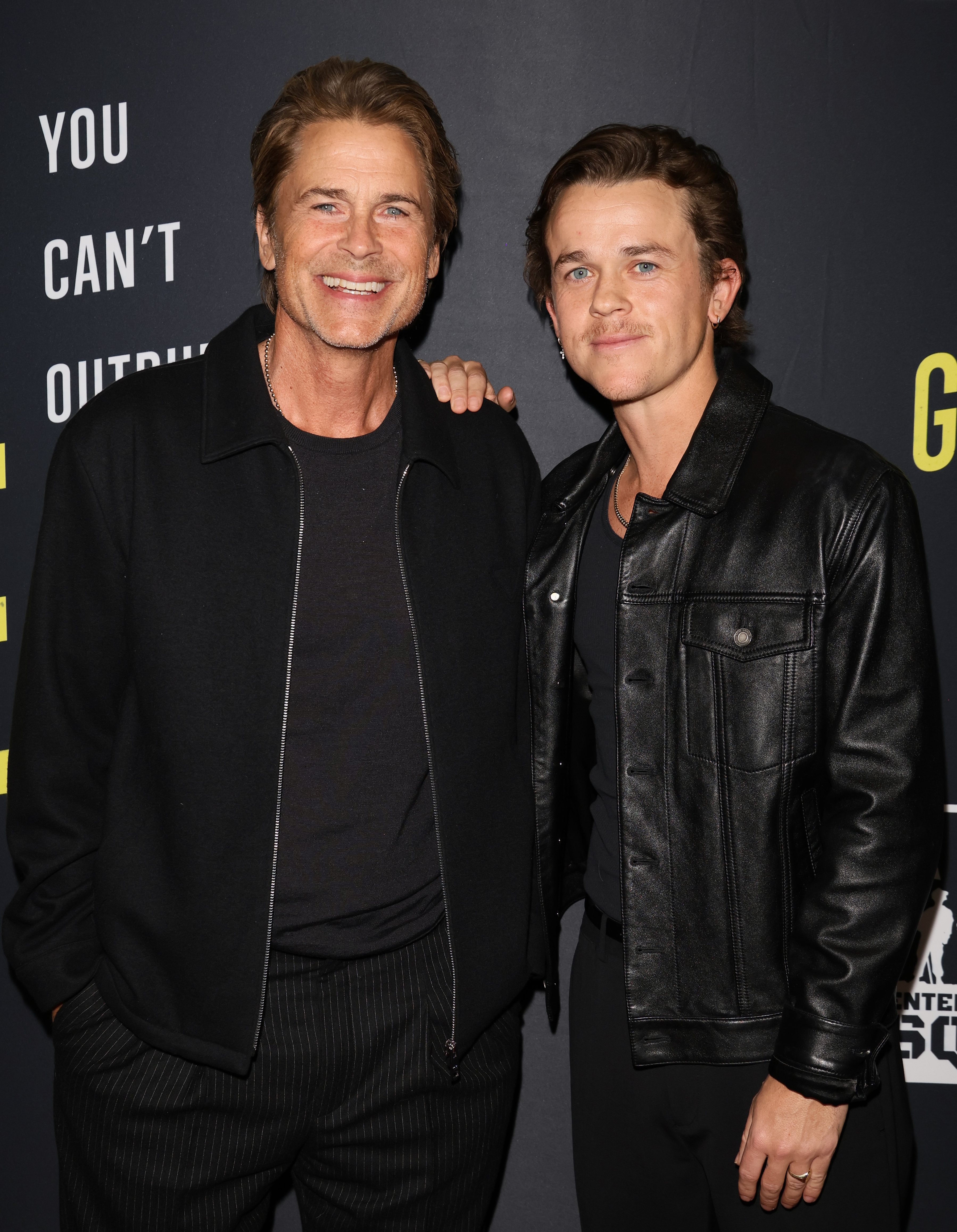 Rob Lowe and John Lowe in LA in January 2025