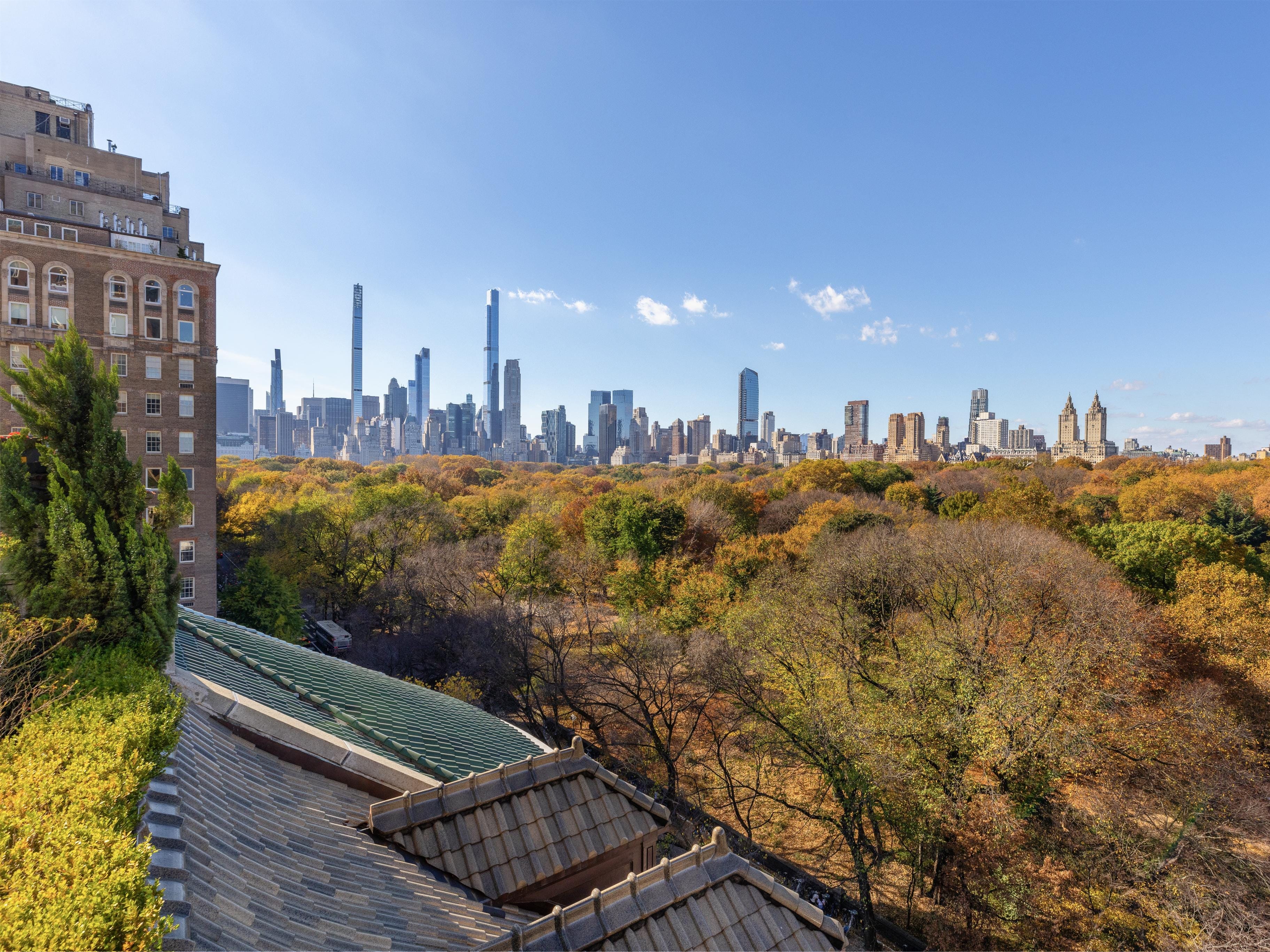 the view of central park from 973 Fifth Avenue