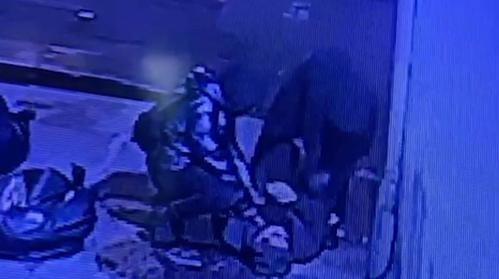 Sick attack caught on video