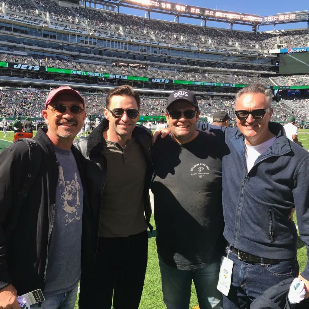 Hugh Jackman and Gus Worland