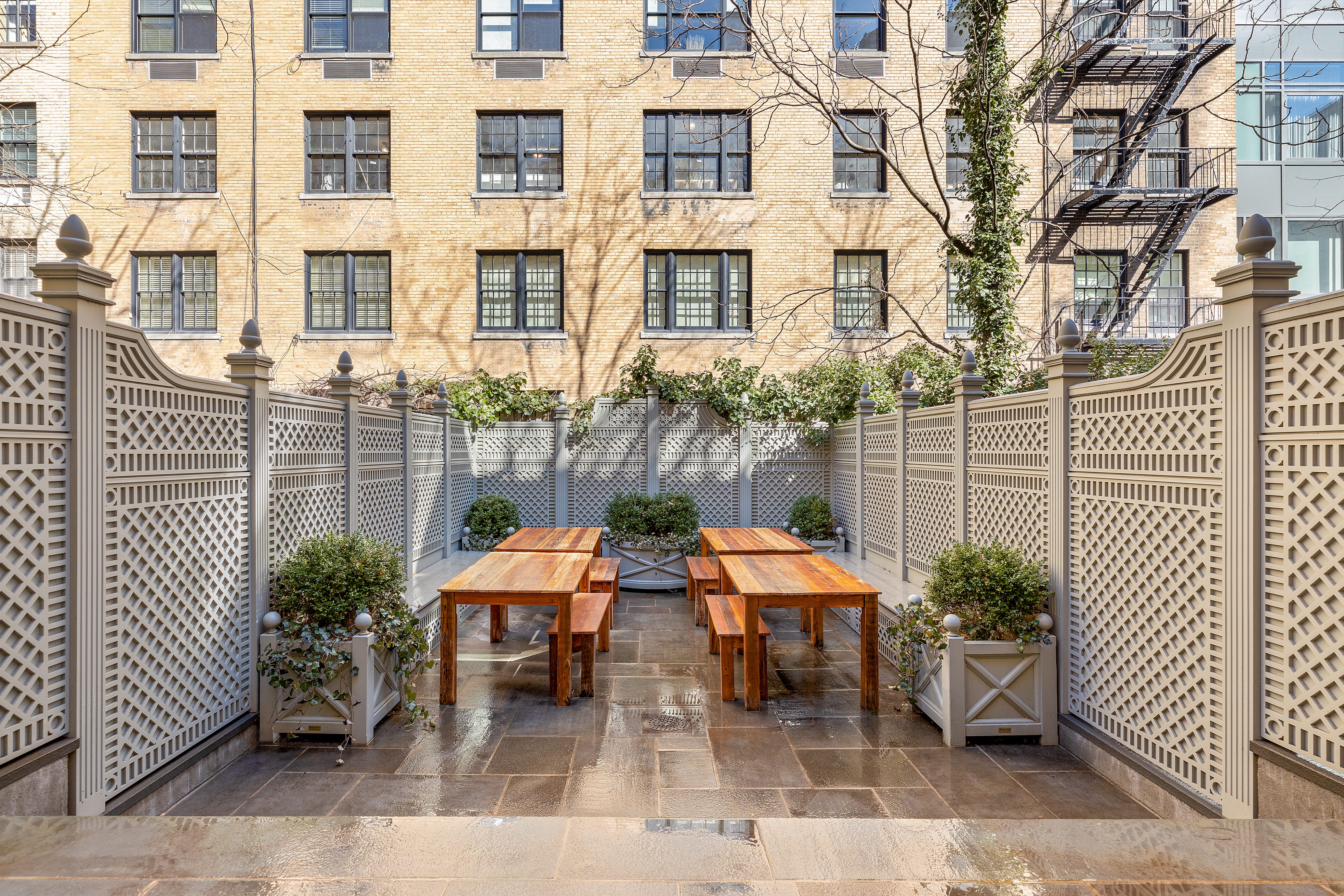 169 East 71st Street backyard