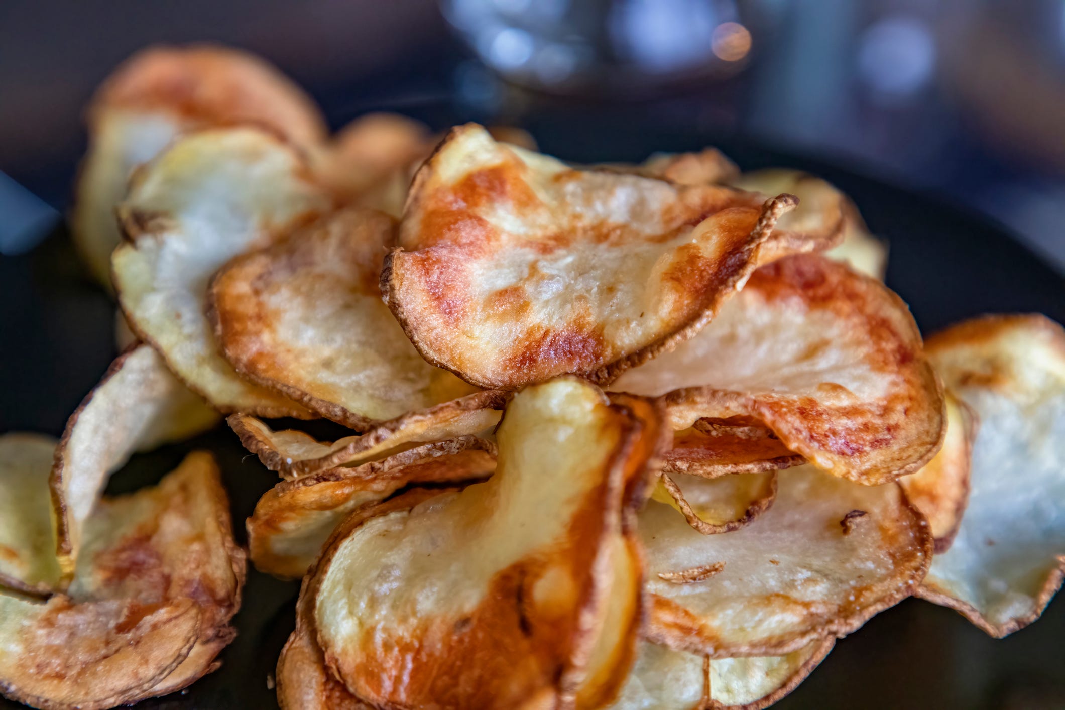 Air fryer potato chips