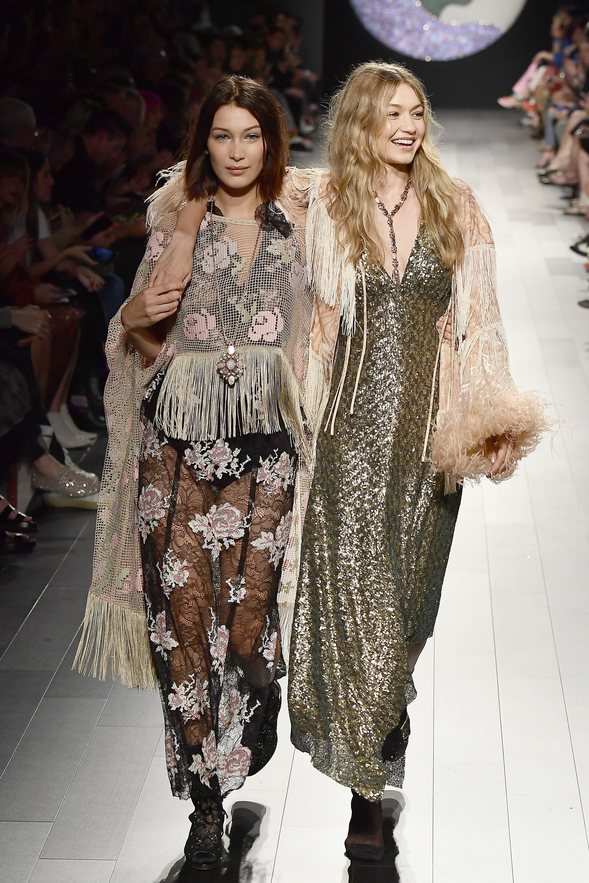 Bella and Gigi Hadid in New York in September 2017